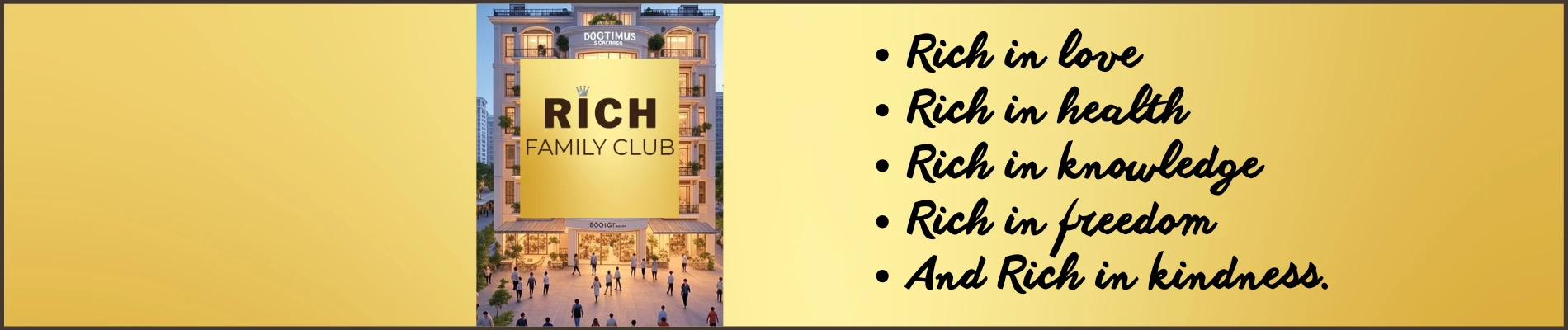 Banner minh họa RICH FAMILY CLUB